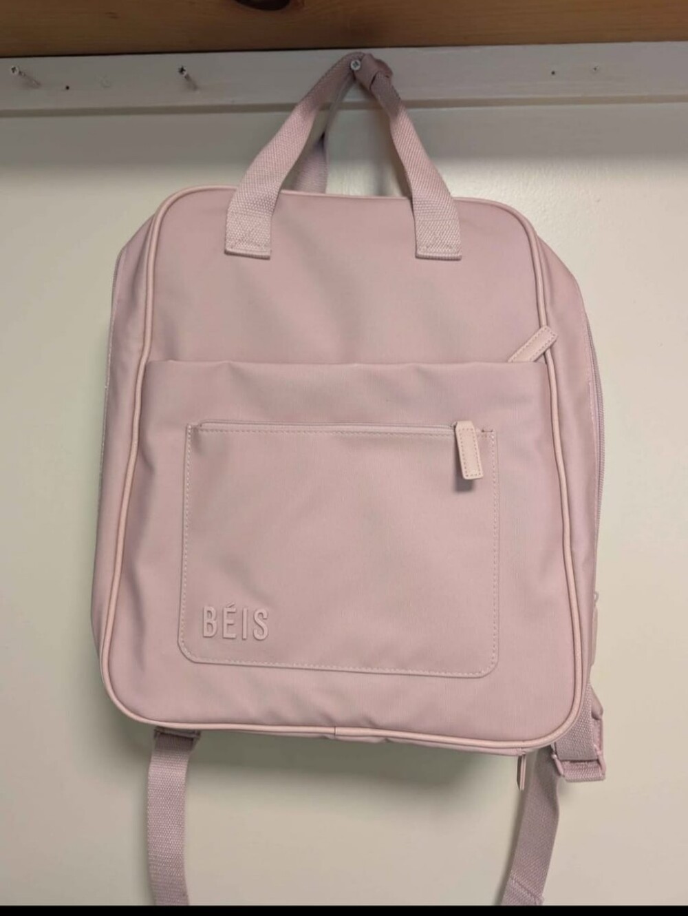 BÉIS Expandable Backpack In Atlas Pink
